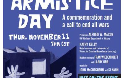 Please join Si & John McCutcheon in honoring Armistice Day at 8:00 pm eastern time this Thursday evening, November 11th, 2021